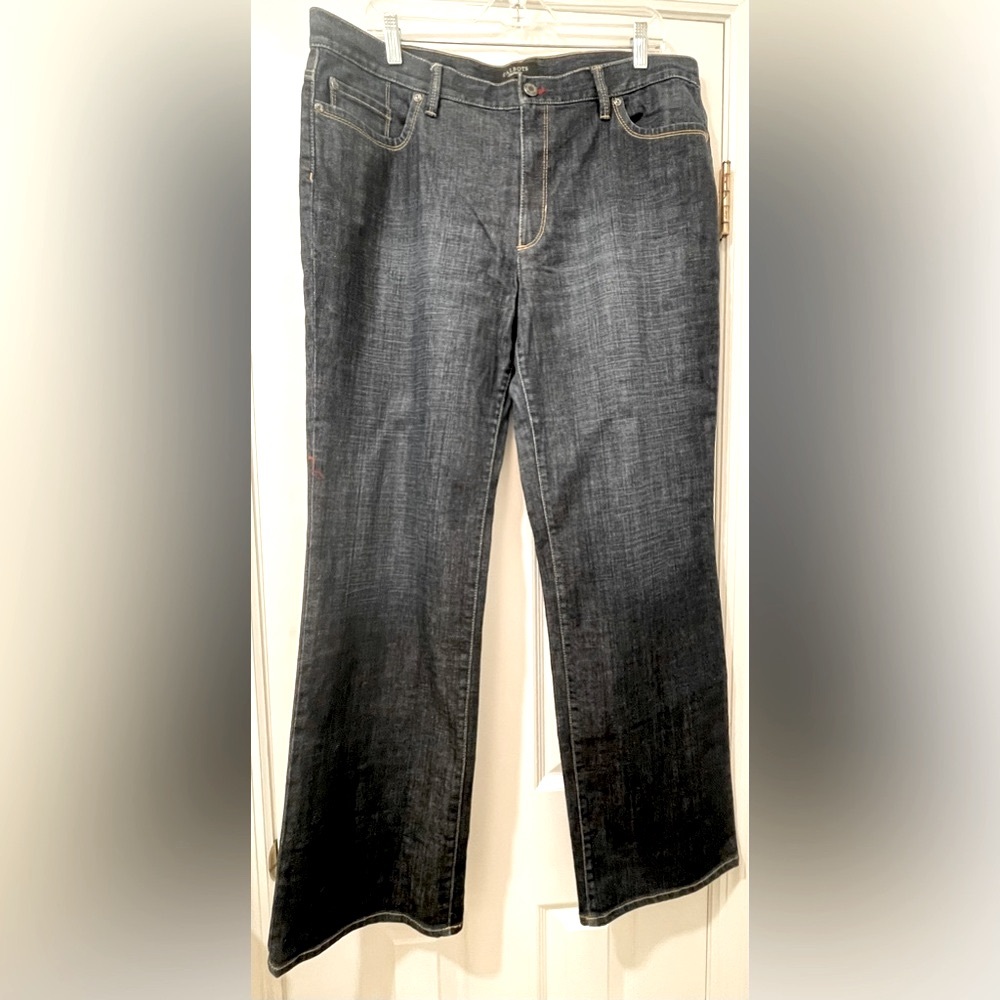 Jeans: Talbots Signature Bootcut Ladies SZ 16 Five Pocket Bluejeans. NWOT denim